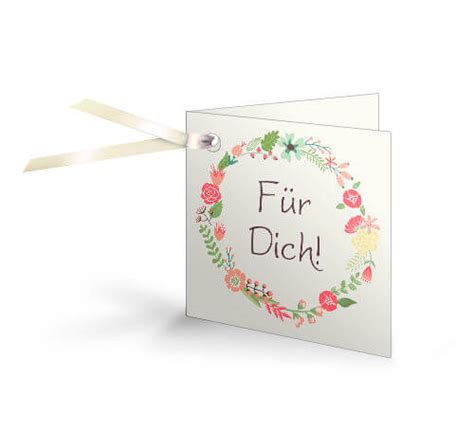 Geschenkanh Nger Zur Hochzeit Blumenkranz