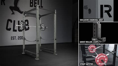 Rogue RML-490C Power Rack 3.0 - Charcoal | Rogue Fitness