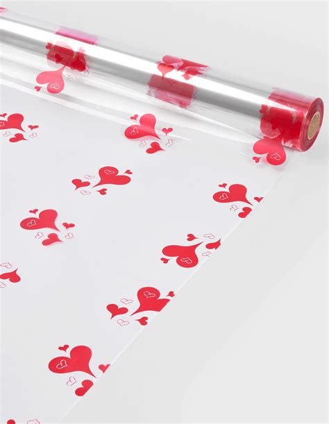 Papel Celof N Transparente Corazones Cm X M Micras