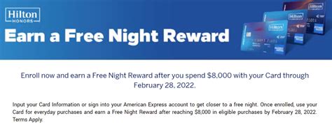 Expired Targeted American Express Hilton Spend 8 000 Get A Free