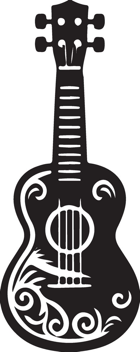 Ukulele silhouette illustration 46439799 Vector Art at Vecteezy