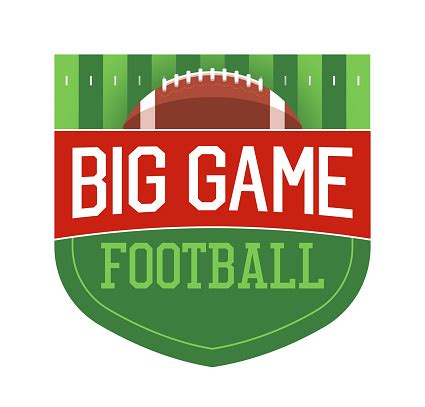 Football Big Game Badge Symbol Design Stock Illustration - Download ...