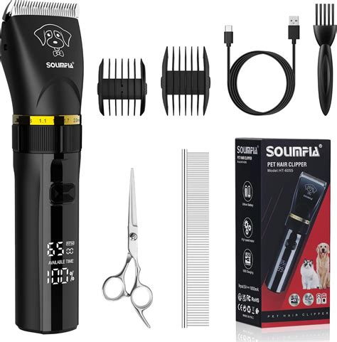 Solimpia Upgraded Dog Clippers Dog Grooming Kit With Lcd Display