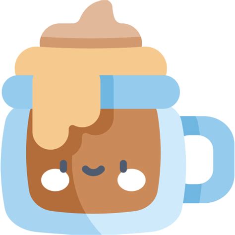 Hot Chocolate Kawaii Flat Icon