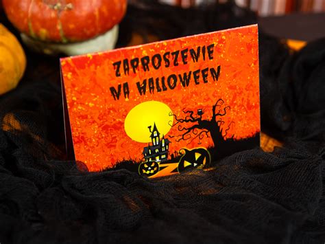 Zaproszenia Na Halloween Nawiedzony Dom 6 Szt Dobra Cena Sklep