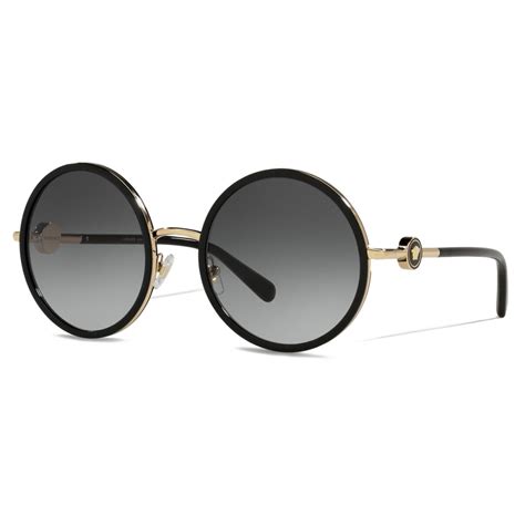 Versace - Sunglasses Enamel Medusa Round - Black - Sunglasses - Versace ...