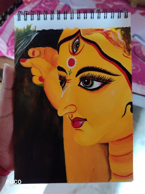 Goddess Durga acrylic painting