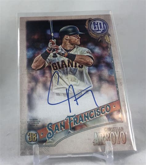 Topps Gypsy Queen Autograph Gqa Ca Christian Arroyo Giants On