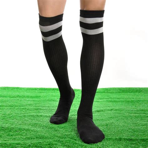 Wholesale Price Aniwon Mens Over Knee Socks Soccer Basketball Running Rugby Athletic Socks Free