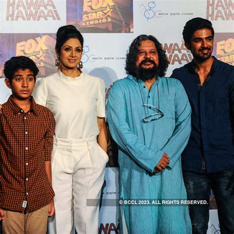 Sridevi looks radiant in white during the trailer launch of movie Hawa ...