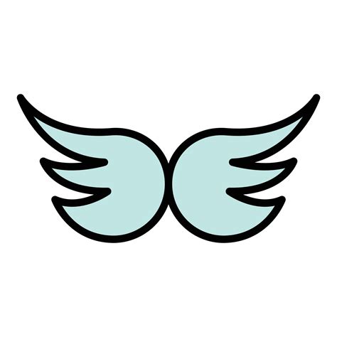 Wings icon color outline vector 15066628 Vector Art at Vecteezy