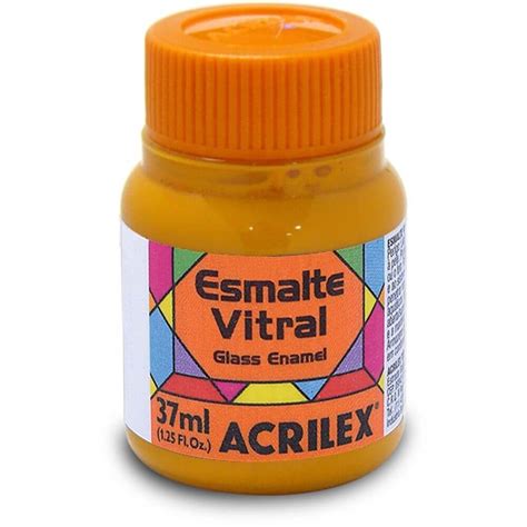 Tinta Esmalte Vitral Ml Amarelo C Dmio Acrilex Submarino