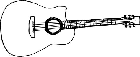 4 Guitar Drawing Png Transparent