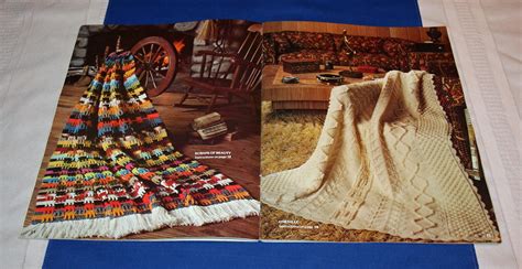 Vintage Afghan Pattern Book 2 Leisure Arts Afghans Crochet Book Crocheting How To Instructions