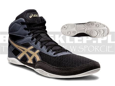 Buty zapaśnicze ASICS MatFlex 6 1081A021 black champagne BOKS