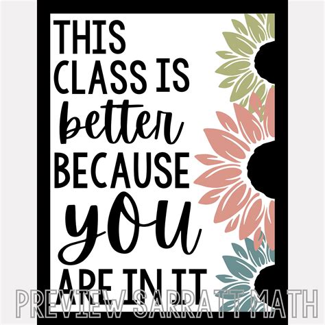 Positive Classroom Posters Printable Classroom Posters Classroom