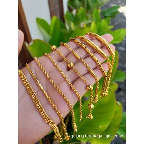 Jual Gelang Rantai Tembaga Lapis Emas Shopee Indonesia