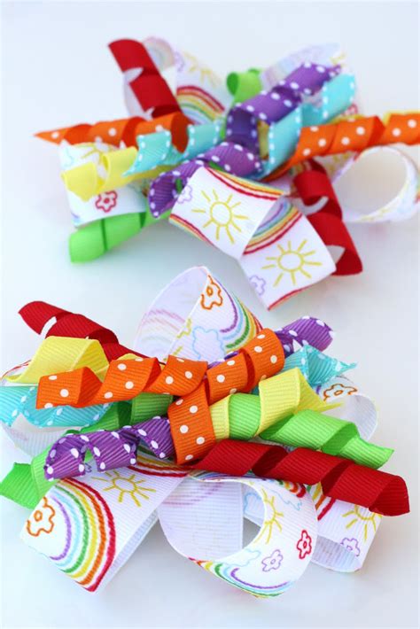 {how To} Make Curly Ribbon Hair Bows Glorious Treats