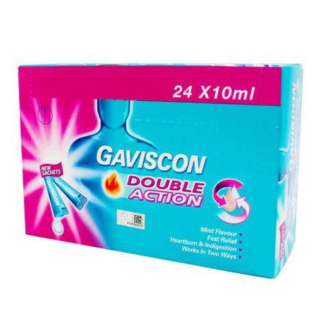 Gaviscon Double Action Liquid Sachet Carton