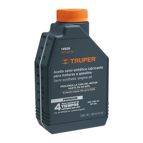 14928 ACT 4T 16 TRUPER Aceite semi sintético 4 tiempos 400 ml 14