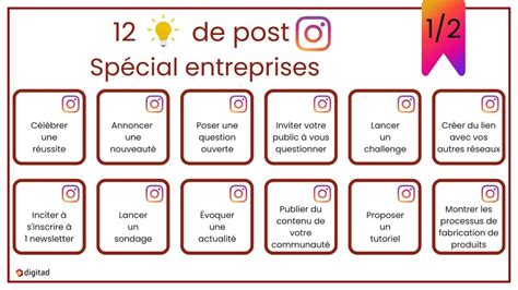 Id Es De Post Instagram Pour Les Entreprises Digitad