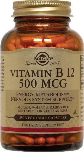 Solgar Vitamin B Mcg Vegetable Capsules Unflavored Count