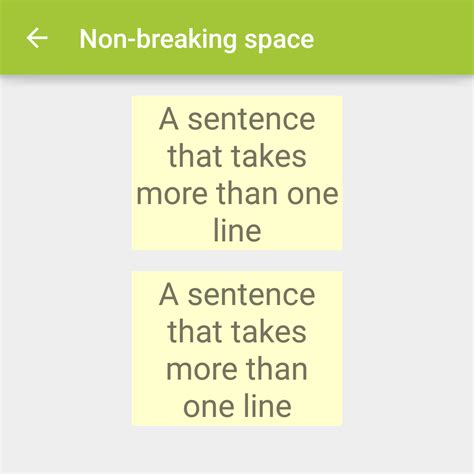 Square Island: Non-breaking space