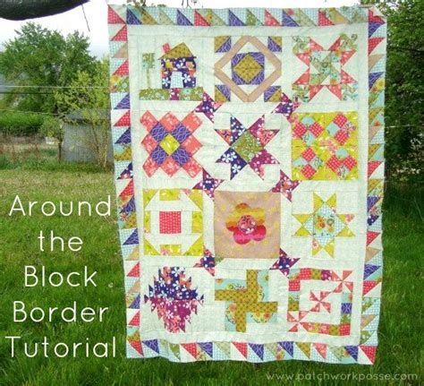 Around The Block Round Robin Quilt Top Border Patchwork Posse