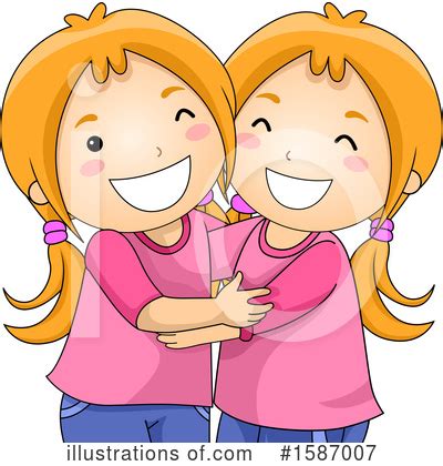 Twins Clipart #1587207 - Illustration by BNP Design Studio