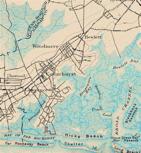 Hempstead, NY Vintage Map 1903 - Etsy