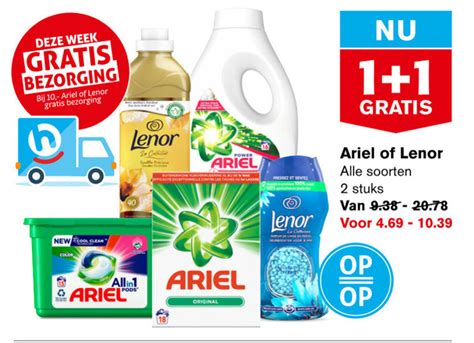 Lenor Wasverzachter Wasmiddel Folder Aanbieding Bij Hoogvliet Details