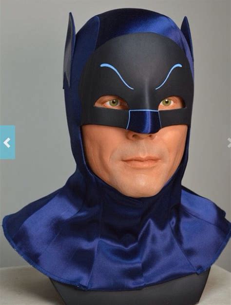 The very authentic and highly detailed bust and cowl of Adam West as ...