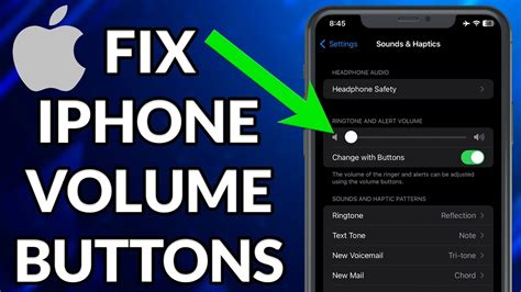 How To Fix Iphone Volume Buttons Not Working Youtube