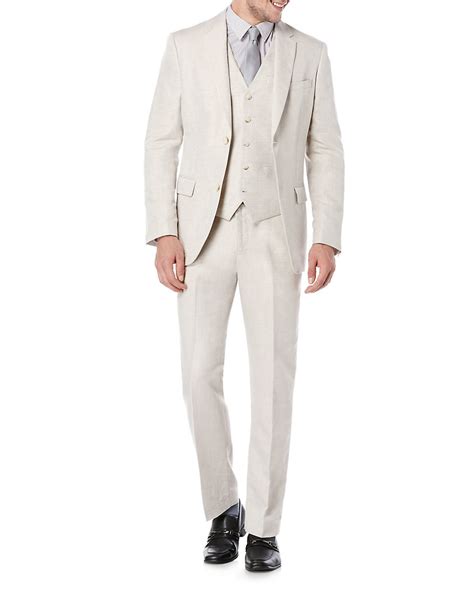 Perry Ellis Big And Tall Linen Suit Jacket In Natural For Men Lyst