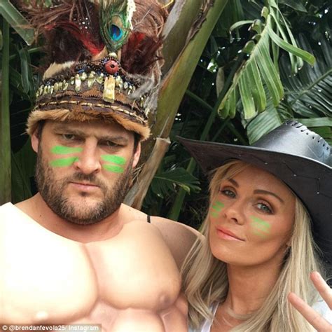 Afls Brendan Fevola Shows Off Bulging Pecs And Washboard Abs In