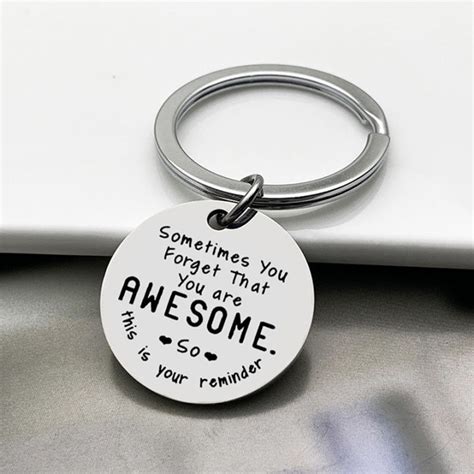 Funny Inspirational Keychain Best Friend Keychains Thanks T For