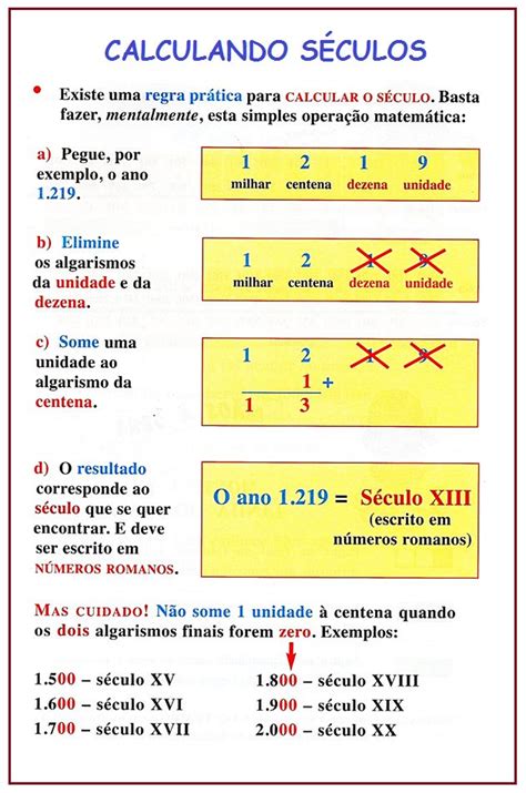 Calculando S Culos Sala De Aula Prof R Rida