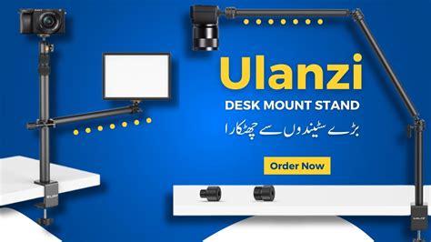 Ulanzi VIJIM LS02 LS08 Camera Desk Mount Stand With Auxiliary