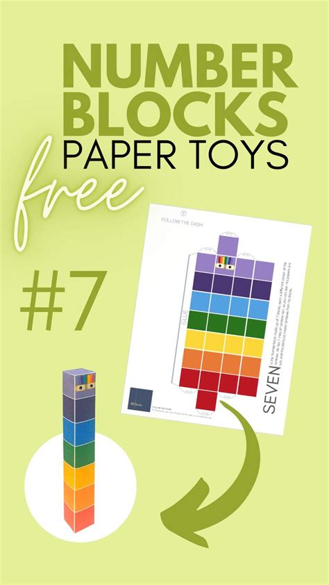 Numberblocks Free Printable Paper Toy Template Printable Paper