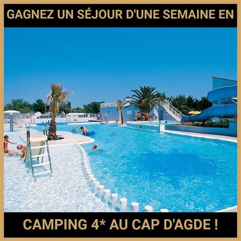 Jeu Concours Gratuit Pour Gagner Un S Jour D Une Semaine En Camping