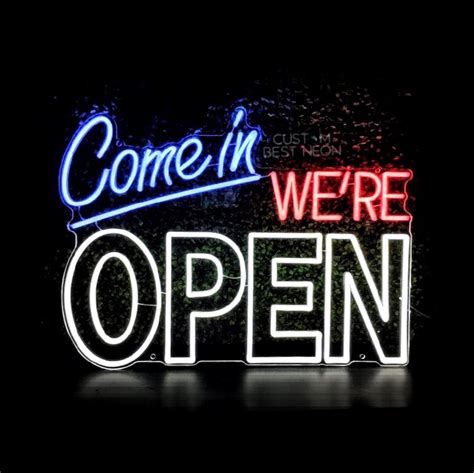 Open Neon Sign Neon Open Sign Led Open Sign for Business Open - Etsy