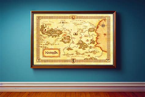 Narnia Map, Map of Narnia, Narnia Wall Art,the Chronicles of Narnia ...