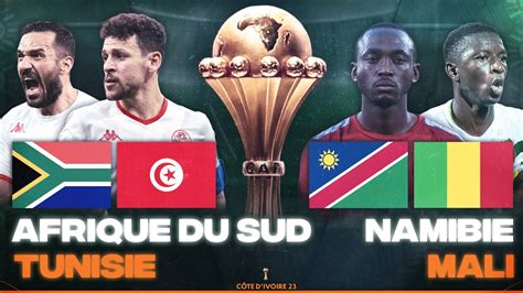 CAN 2024 Afrique du Sud vs Tunisie et Namibie vs Mali Résumé de la