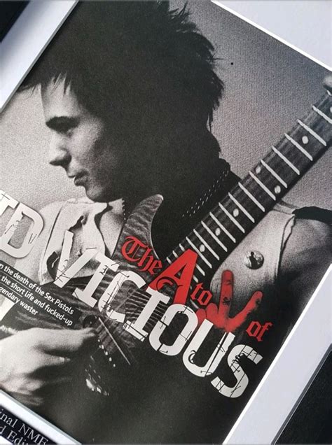 Sex Pistols Sid Vicious Framed Original Nme Icon Republic