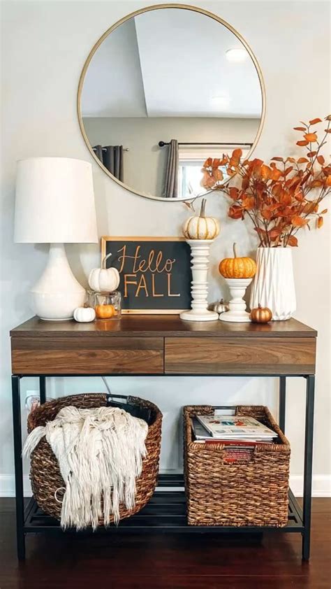 Cozy Home Fall Decor | Fall living room decor, Fall home decor, Fall apartment decor