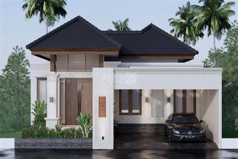 Desain Rumah Bali Modern Tropis Gaya Minimalis 1 Lantai