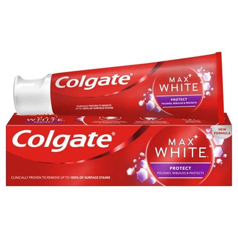 Colgate Max White Protect Whitening Toothpaste Ml Zahnpasta F R