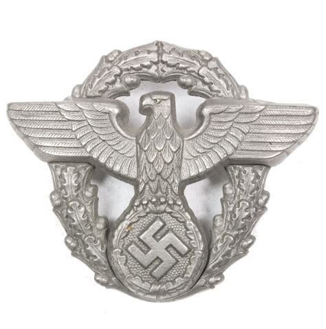 WWII German Polizei cap insignia