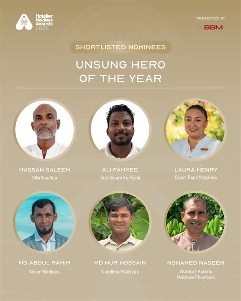 Hotelier - Meet the shortlisted nominees for Unsung Hero of the Year