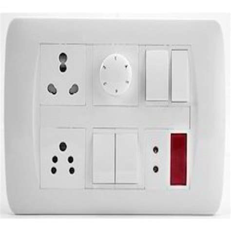 PVC Electric Switch Boards For Home Office Finishing Type Matte